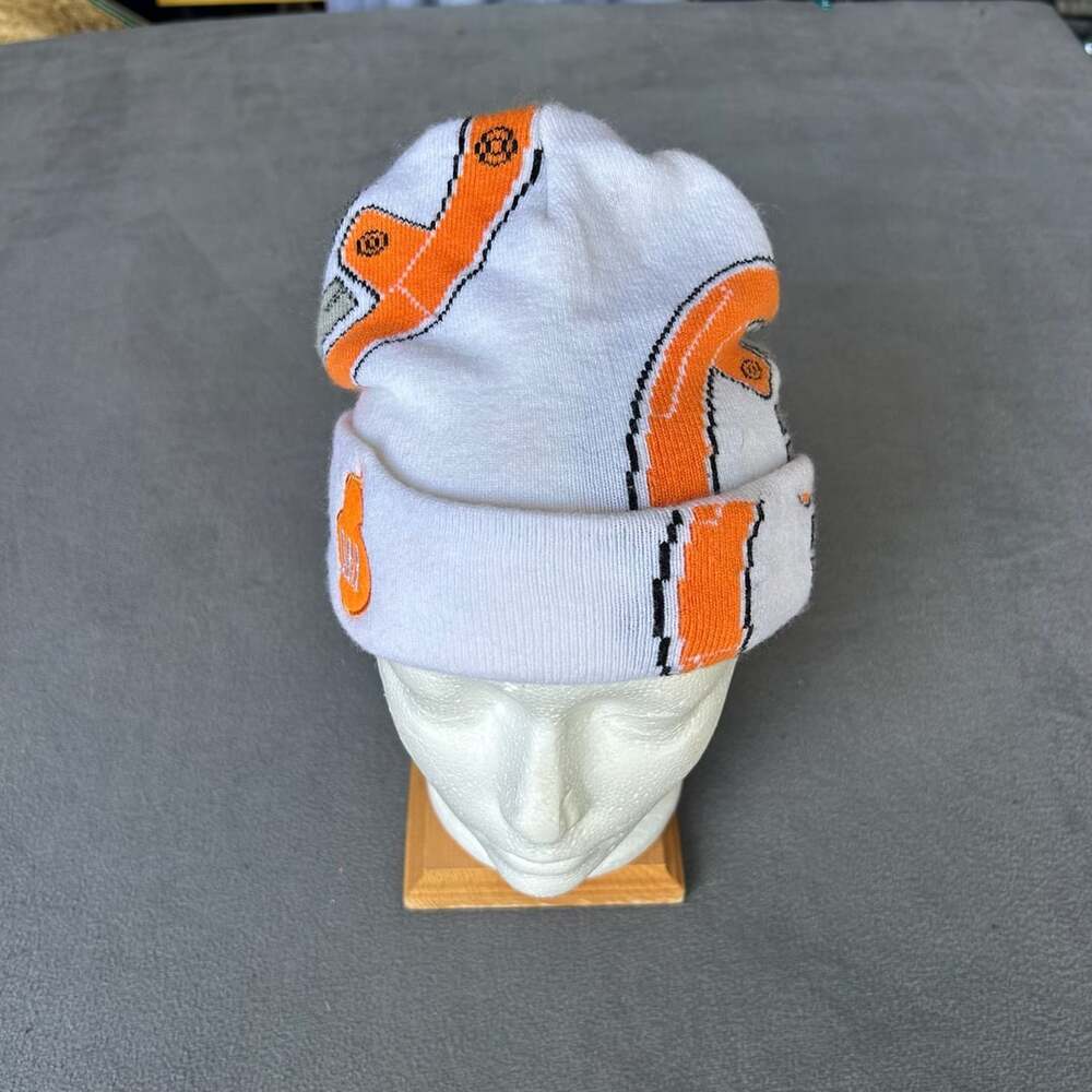 Star Wars BB-8 Droid White Orange Knit Winter Beanie Hat